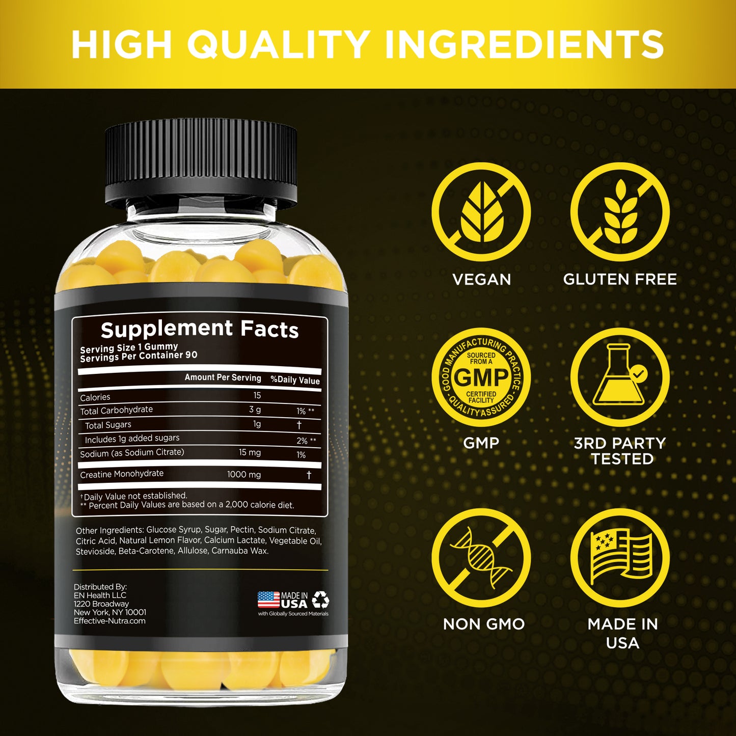 Creatine Gummies 1g (90 Count)