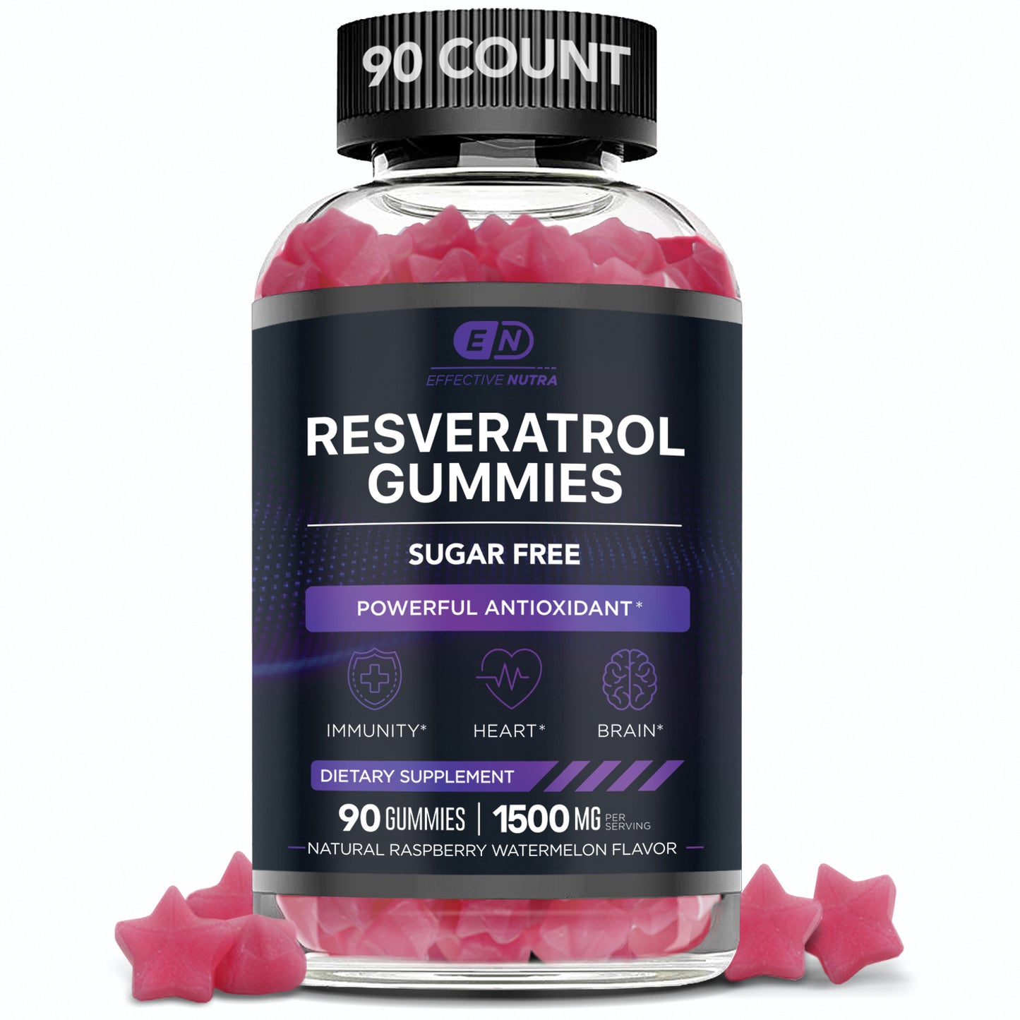 Resveratrol Gummies 1500mg (90 Count)