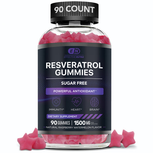 Resveratrol Gummies 1500mg (Raspberry Watermelon, 90 Count)