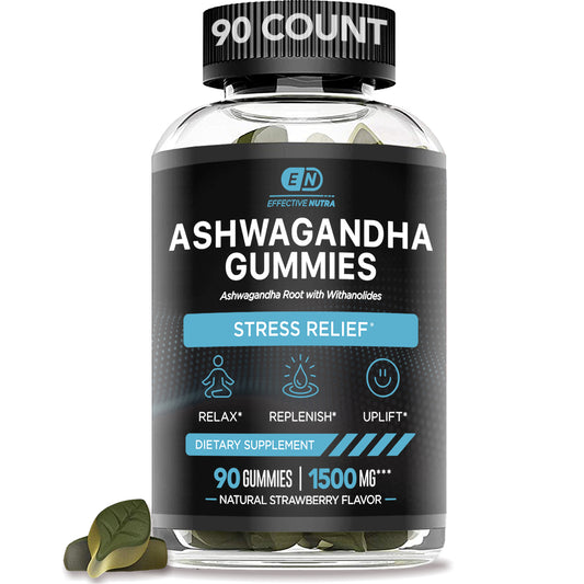 Ashwagandha Gummies 1500mg (Strawberry, 90 Count)
