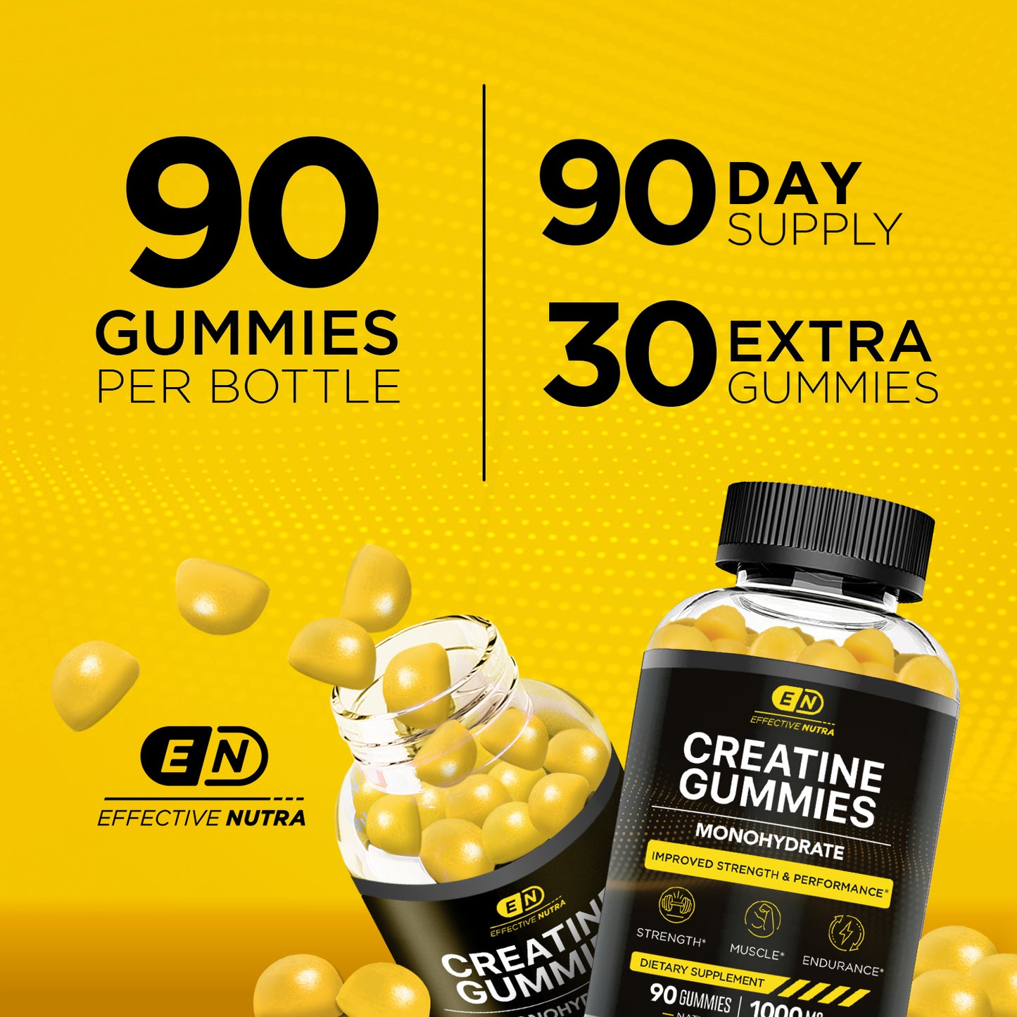 Creatine Gummies 1g (90 Count)