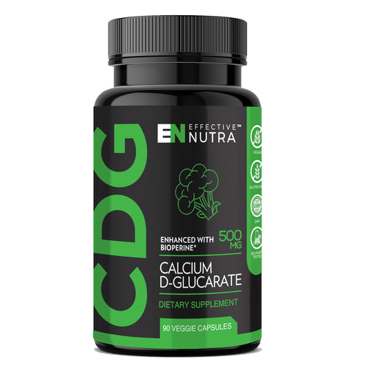 Calcium D-Glucarate 500mg Capsules, 90 Count